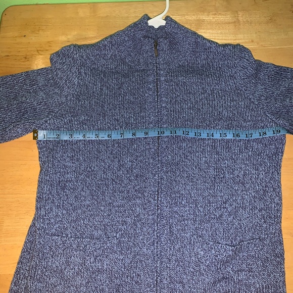 L.L. Bean Cotton Knit Zip Up Sweater - Picture 7 of 8